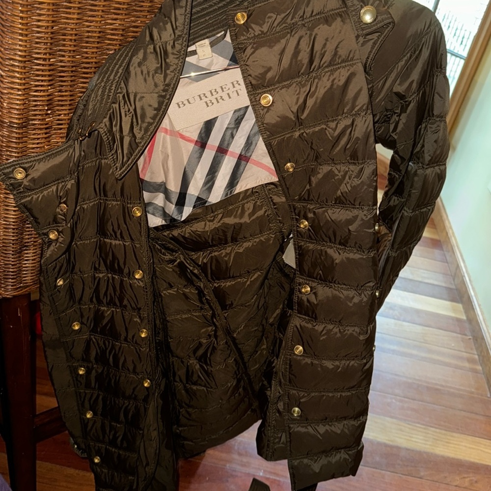 burberry puffer long coat